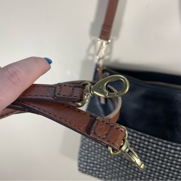 Fossil Fiona Black Printed Adjustable Crossbody Purse - Picture 11 of 14